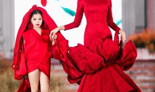 Mẫu nhí Thanh Tú tự tin làm Vedette cùng siêu mẫu Võ Hoàng Yến