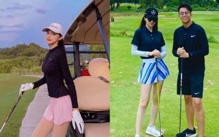Sau thời gian 'ở ẩn' nghi vấn chia tay Matt Liu, Hoa hậu Hương Giang xuất hiện khuôn mặt tươi tắn đi đánh golf