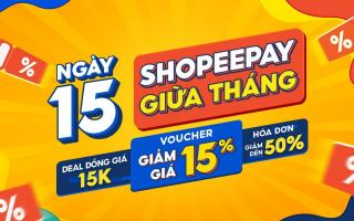 Săn sale đồng giá 15k- ưu đãi độc quyền cho người dùng ShopeePay.