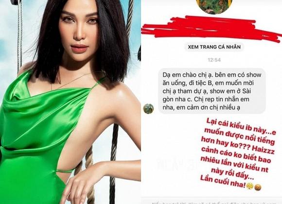 Quỳnh Thư bức xúc khi được gửi tin nhắn công việc nhưng thực chất là mời tiếp rượu