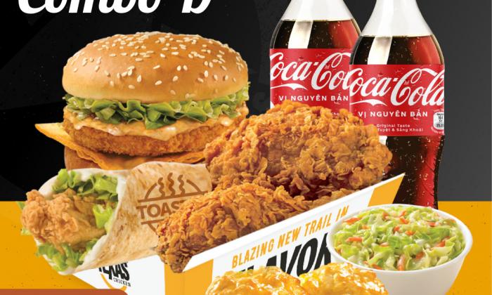Đại tiệc cùng Texas với Yummy Combo giá chỉ từ 109.000 đồng