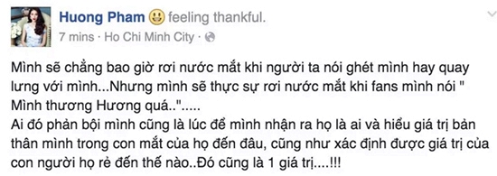 Phạm Hương: 'Ai đó phản bội mình cũng là lúc để mình nhận ra họ là ai'