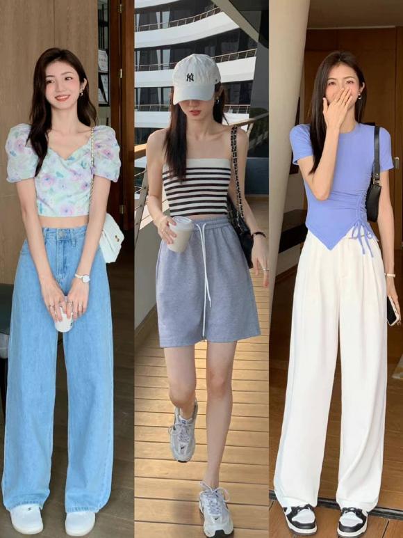 màu xanh kem, phối đồ màu xanh, thời trang, Cream Blue